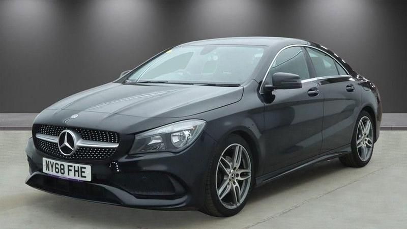 Used Mercedes CLA180 AMG line 122 HP (89 kW) 2018 Black Sedan