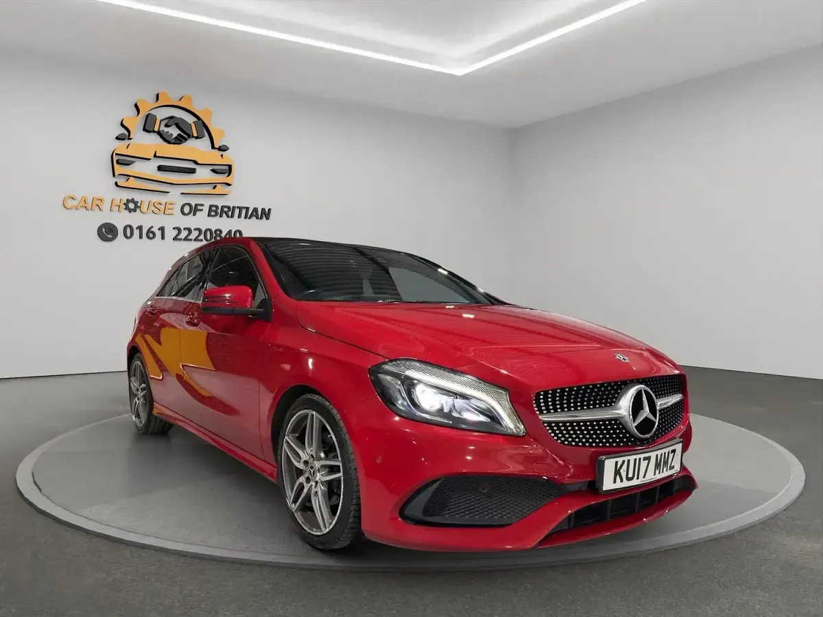 Used Mercedes A200 AMG Line Premium Plus 136 HP (100 kW) 2017 Red Hatchback