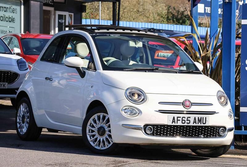 Used Fiat 500 Lounge 69 HP (50 kW) 2015 White Hatchback