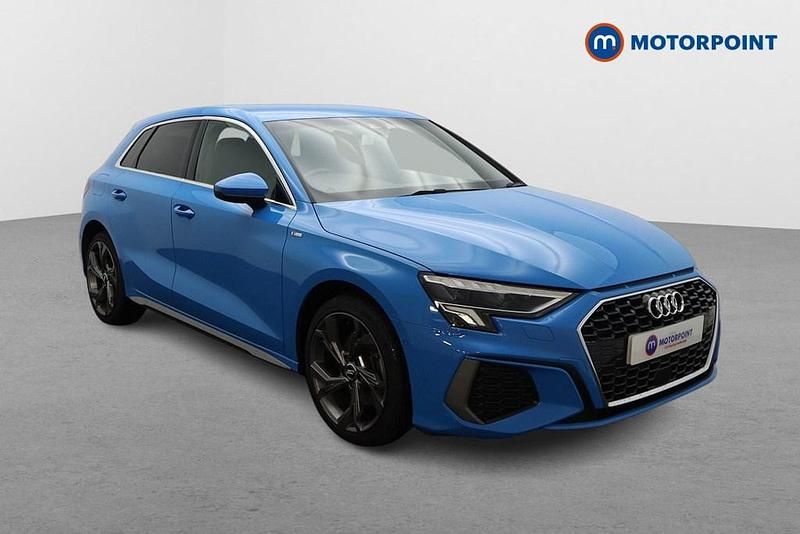 Used Audi A3 e-tron S-Line 2021 Blue Hatchback