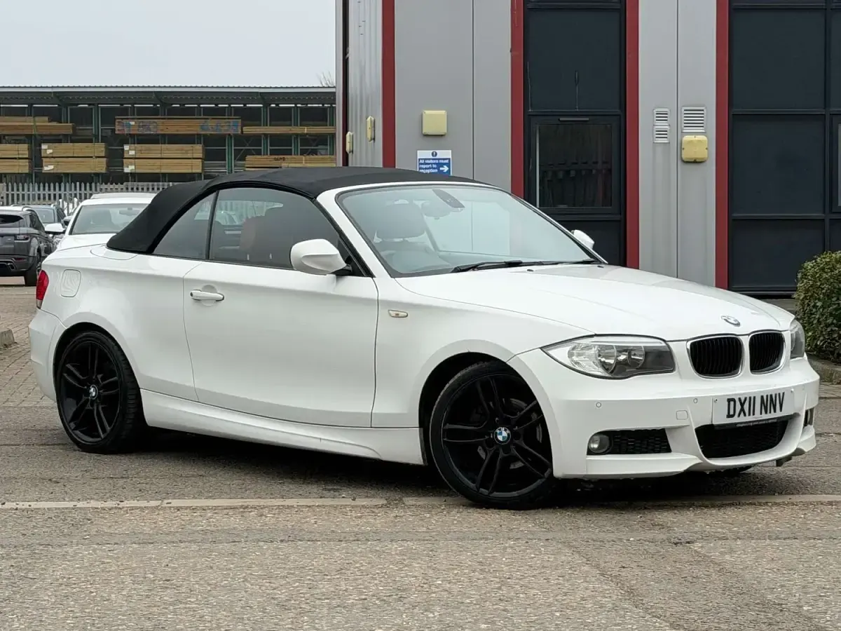 Used BMW 120 Cabriolet M Sport 177 HP (130 kW) 2011 White Cabriolet
