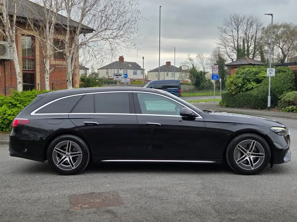 Used Mercedes E220 AMG line 2024 Black Estate