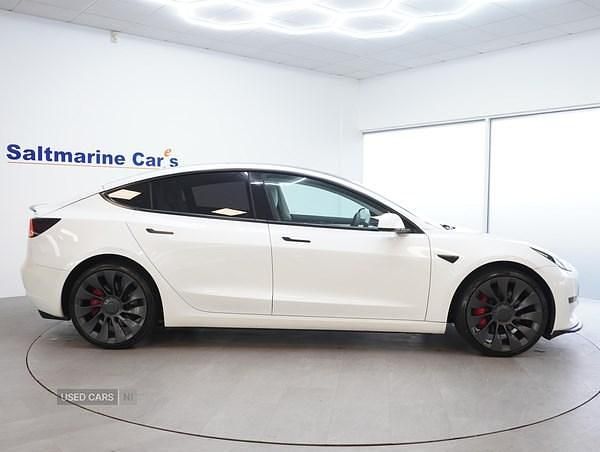 Used Tesla Model 3 Performance 461 kW (627 HP) 2021 White Sedan
