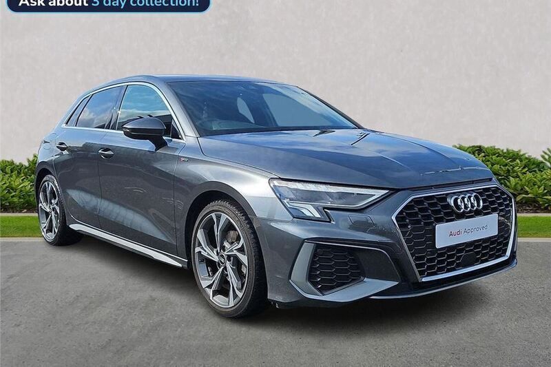 Grey Used 2022 Audi A3 S-Line Hatchback | £24,078 (Fair price) - Image 1/4