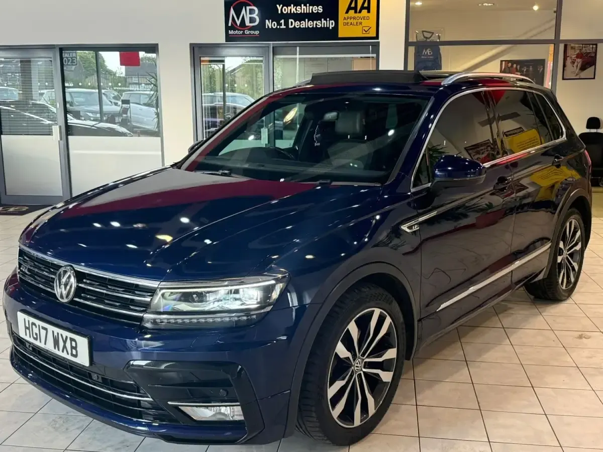 Usado VW Tiguan R-line 150 CV (110 kW) 2017 Azul SUV