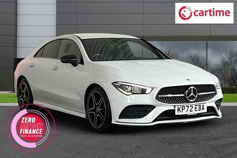Used Mercedes CLA200 AMG Line Premium 163 HP (119 kW) 2022 White Coupe
