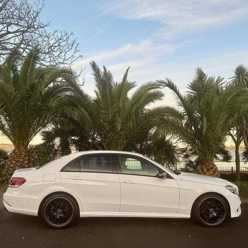 Used Mercedes E220 AMG 2015 White Sedan