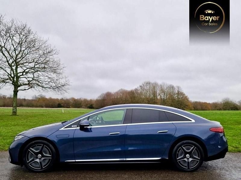 Used Mercedes EQS450+ AMG line 244 kW (333 HP) 2022 Blue Sedan