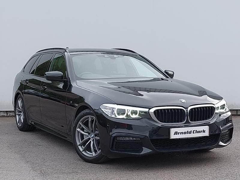 Black Used 2019 BMW 520 M Sport Estate | £18,998 (Good price) - Image 1/4