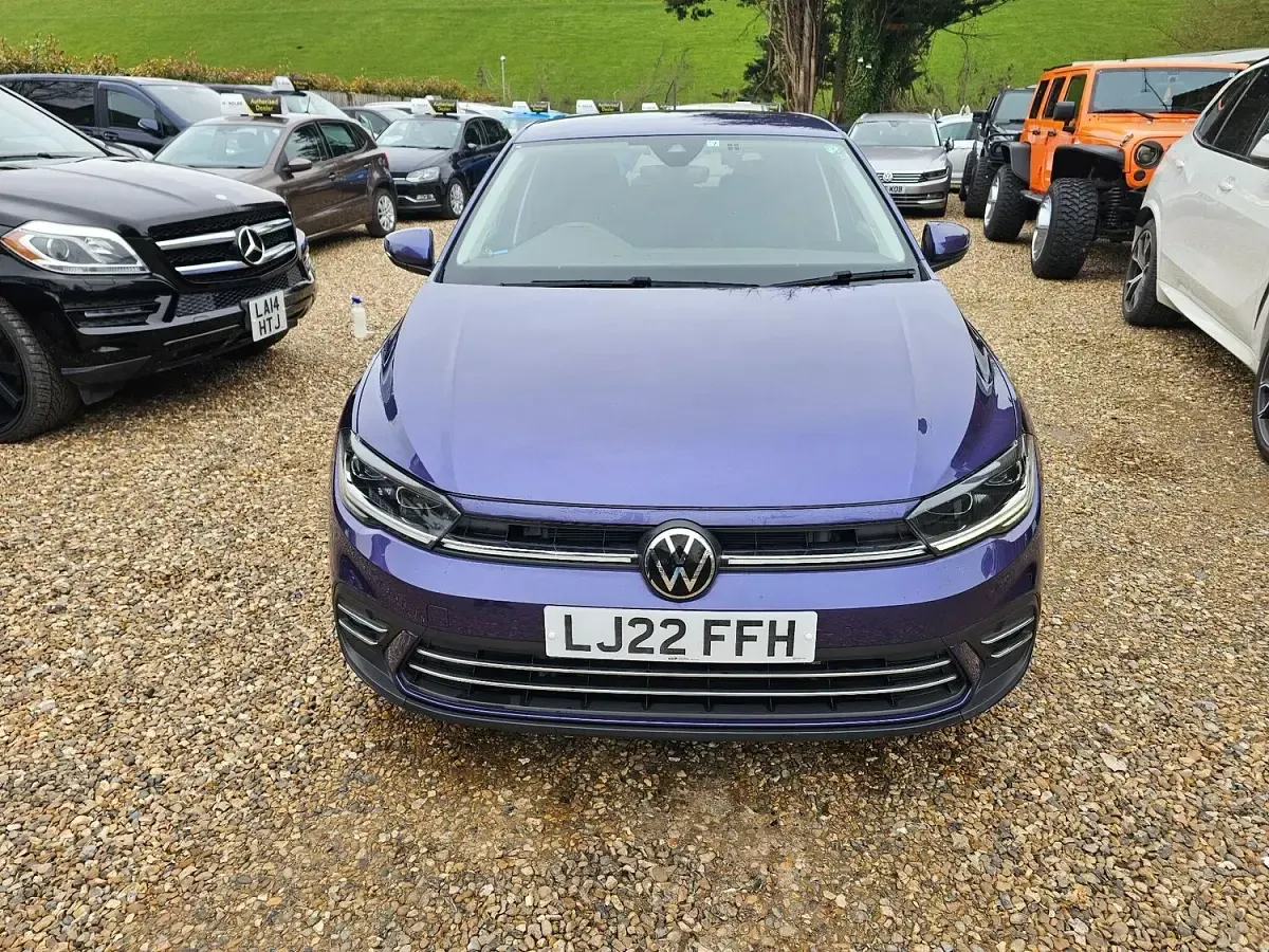 Used VW Polo Match 95 HP (69 kW) 2025 Blue Hatchback