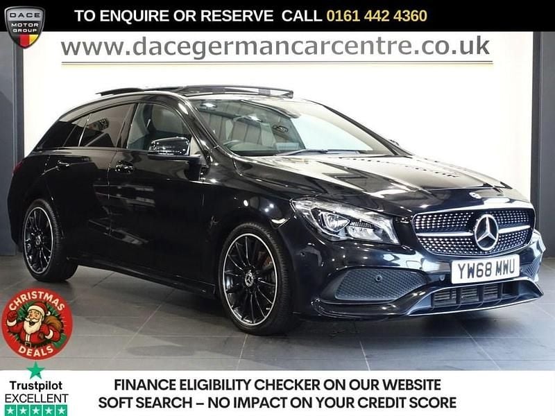 Black Used 2019 Mercedes CLA200 Shooting Brake AMG line Estate | £17,940 (Fair price) - Image 1/3