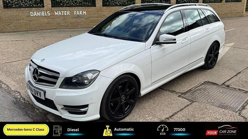 White Used 2014 Mercedes C220 Sport Edition Estate | £9,300 (Fair price) - Image 1/4
