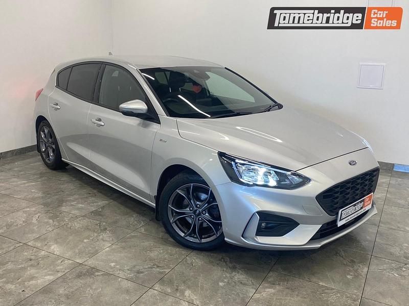 Silver Used 2021 Ford Focus ST-Line Hatchback | £12,295 (Good price) - Image 1/4