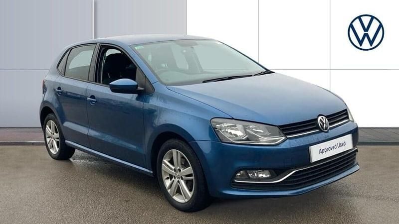 Used VW Polo Match 90 HP (66 kW) 2016 Blue Hatchback