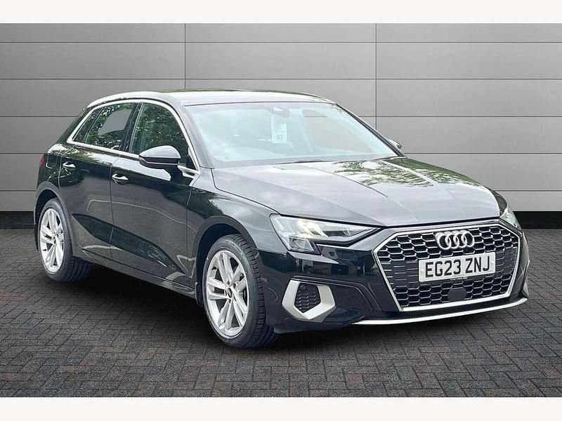 Mythos black Used 2023 Audi A3 Sport Hatchback | £22,450 (Fair price) - Image 1/4