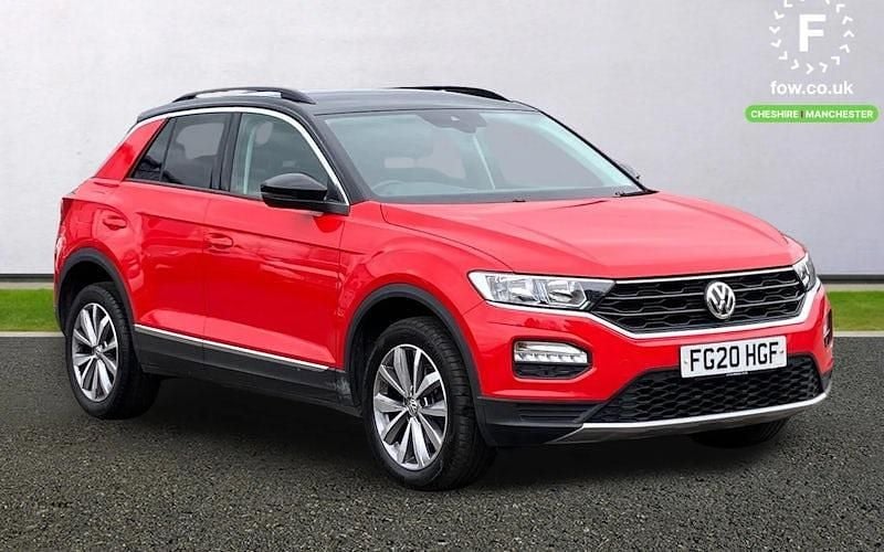 Usado VW T-Roc Design 116 HP (85 kW) 2020 Vermelho SUV