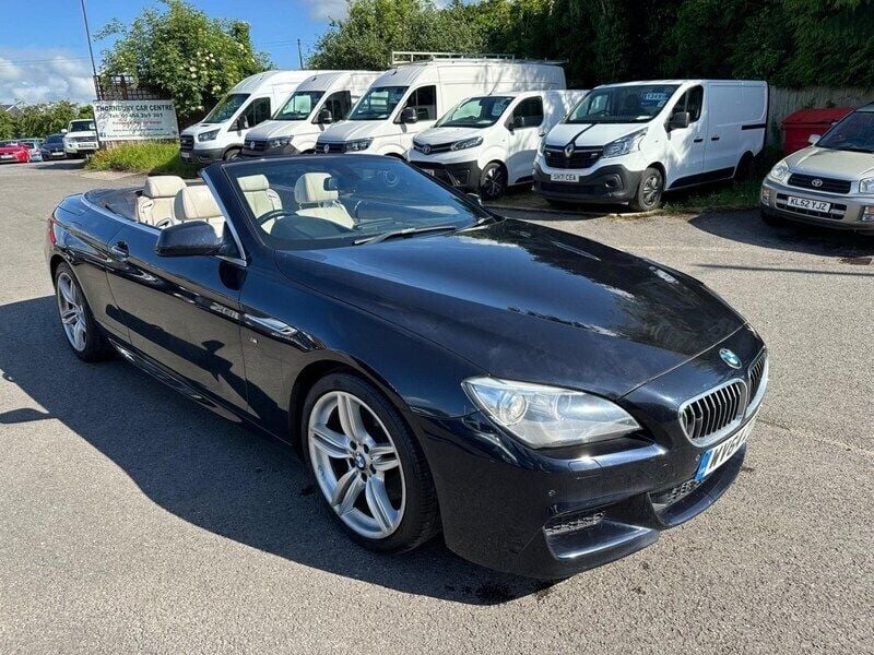 Black Used 2014 BMW 640 Cabriolet M Sport Cabriolet | £14,499 (Good price) - Image 1/4