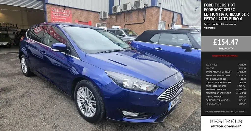 Used Ford Focus Zetec 125 HP (91 kW) 2017 Hatchback