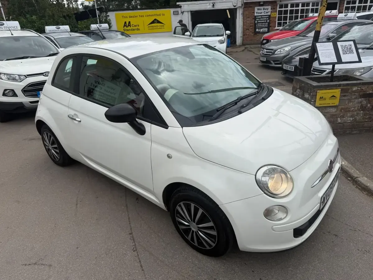 Used Fiat 500 Pop 69 HP (50 kW) 2009 White Cabriolet