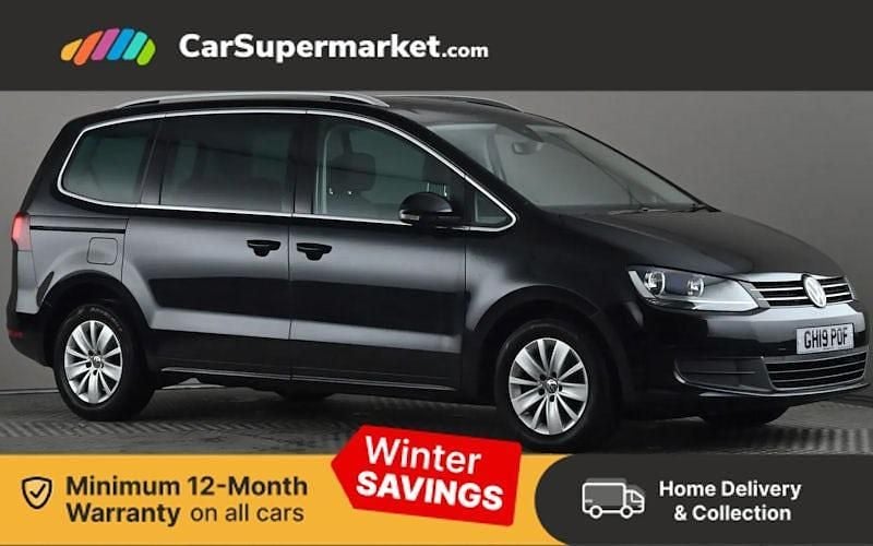 Black Used 2019 VW Sharan SE MPV | £15,197 (Fair price) - Image 1/3