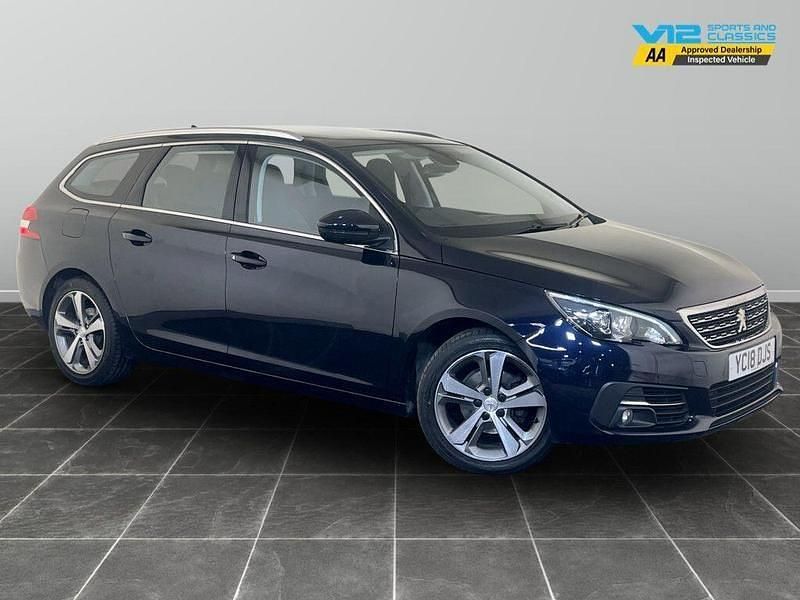 Blue Used 2018 Peugeot 308 Allure Estate | £8,495 (Fair price) - Image 1/2