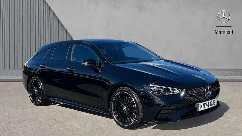 Black Used 2024 Mercedes CLA220 Shooting Brake AMG Line Premium Plus Estate | £32,980 (Expensive) - Image 1/4