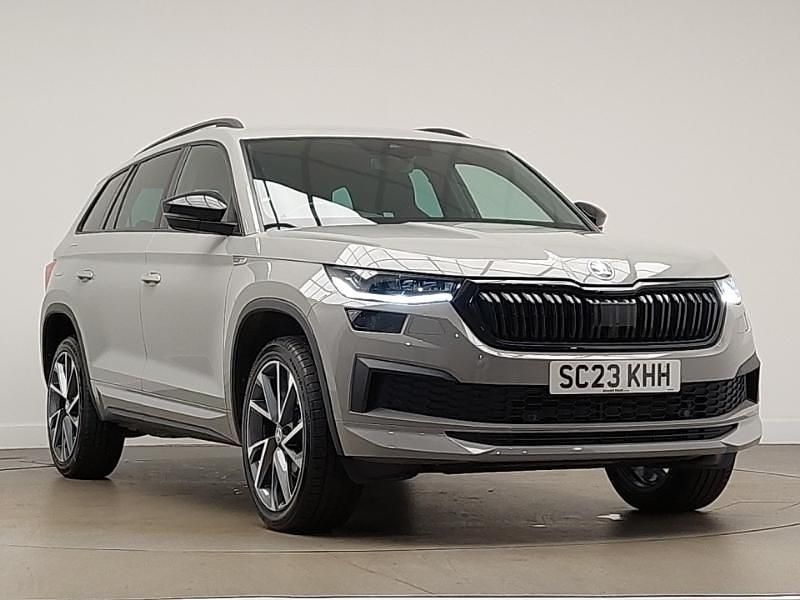 Grey Used 2023 Skoda Kodiaq SportLine SUV | £29,498 (Fair price) - Image 1/4