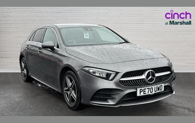 Used Mercedes A250 AMG line 214 HP (157 kW) 2020 Grey Hatchback
