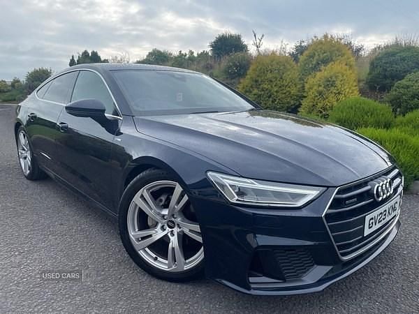 Blue Used 2023 Audi A7 S-Line Hatchback | £31,950 (Good price) - Image 1/4