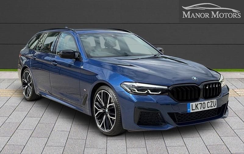 Blue Used 2020 BMW 520 M Sport Estate | £22,900 (Fair price) - Image 1/3