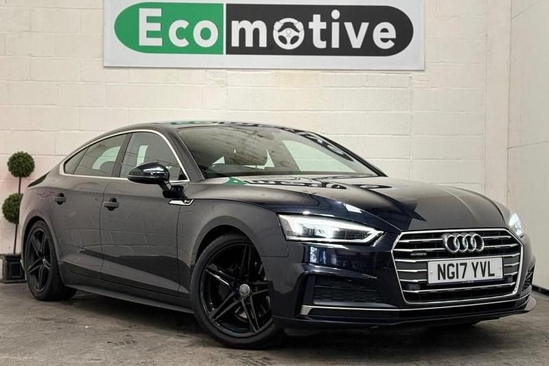 Blue Used 2017 Audi A5 Sportback S-Line Hatchback | £13,995 (Fair price) - Image 1/1