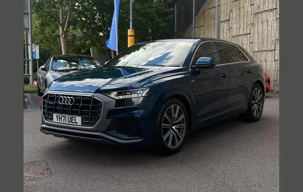 Used Audi Q8 S-Line 281 HP (206 kW) 2021 Blue SUV