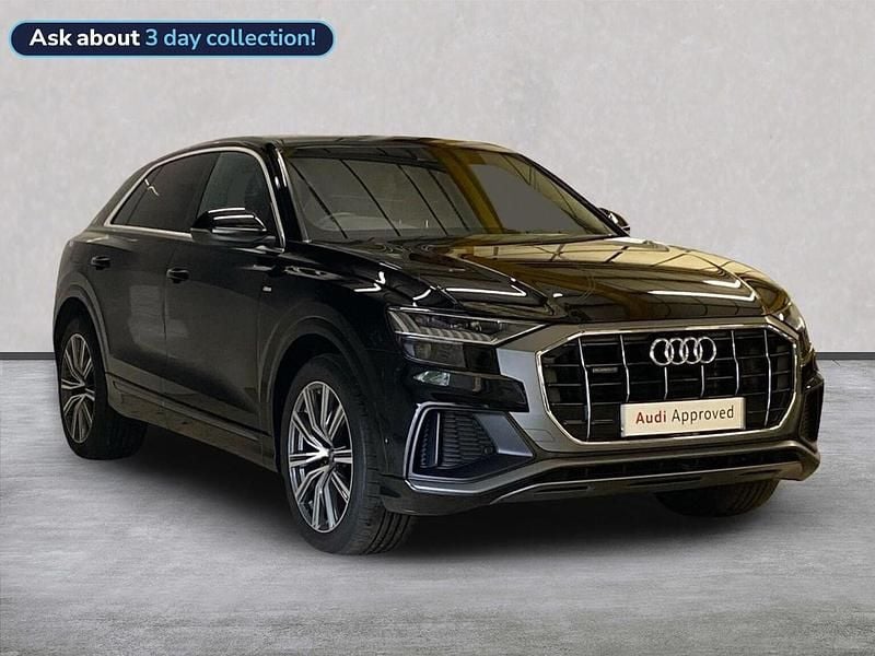 Black Used 2022 Audi Q8 S-Line SUV | £47,857 (Fair price) - Image 1/4