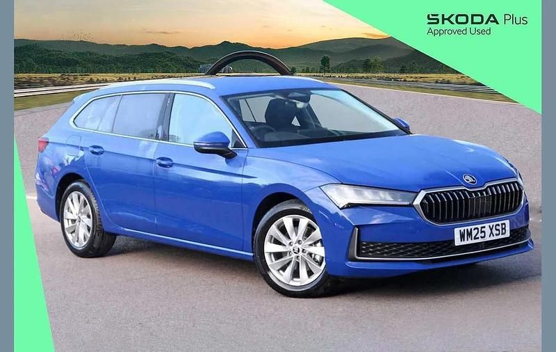 New Skoda Superb SE Technology 147 HP (108 kW) 2025 Blue Estate