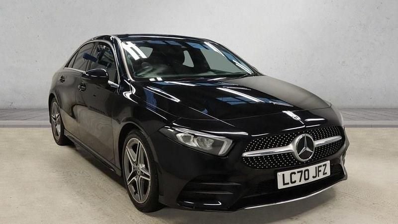 Used Mercedes A200 AMG line 163 HP (119 kW) 2020 Black Sedan