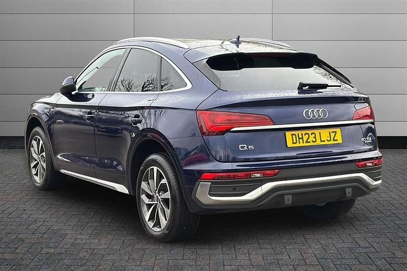 Used Audi Q5 S-Line 204 HP (150 kW) 2023 Navarra blue SUV
