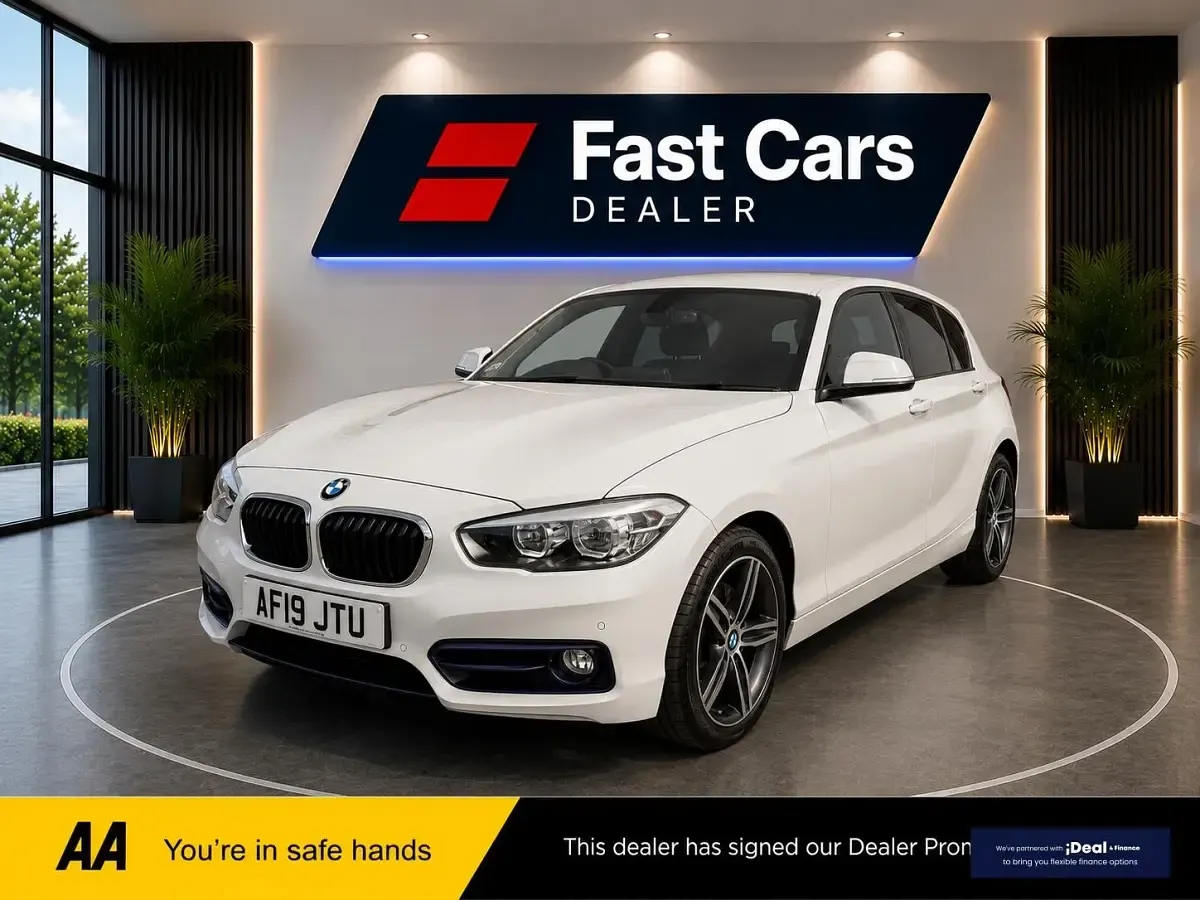 Used BMW 118 Sport Line 136 HP (100 kW) 2018 White Hatchback