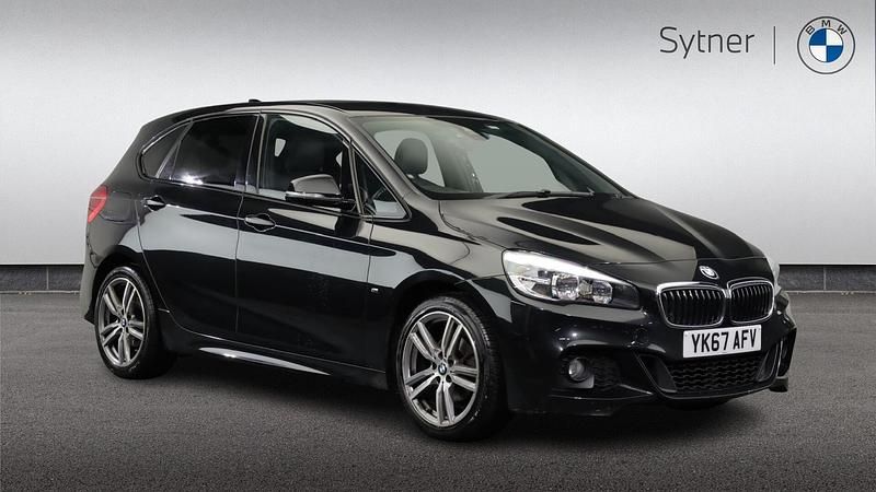Black Used 2017 BMW 218 Active Tourer M Sport MPV | £13,500 - Image 1/4