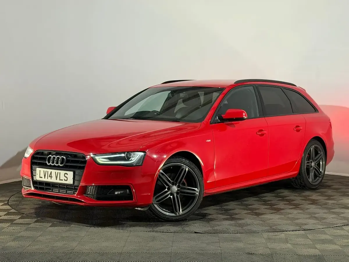 Used Audi A4 Black Edition 177 HP (130 kW) 2014 Red Estate