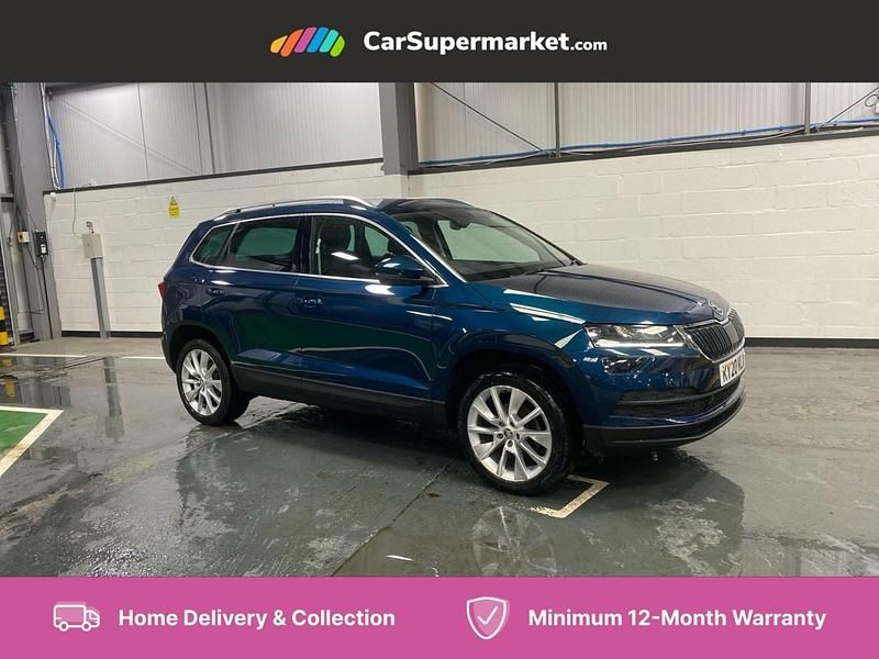 Blue Used 2020 Skoda Karoq SE L SUV | £19,497 (Fair price) - Image 1/4