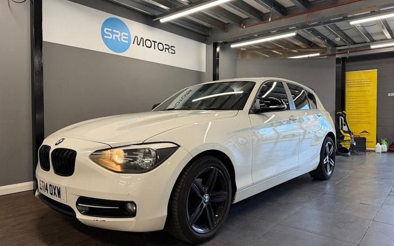 Used BMW 116 Sport Line 116 HP (85 kW) 2014 White Hatchback