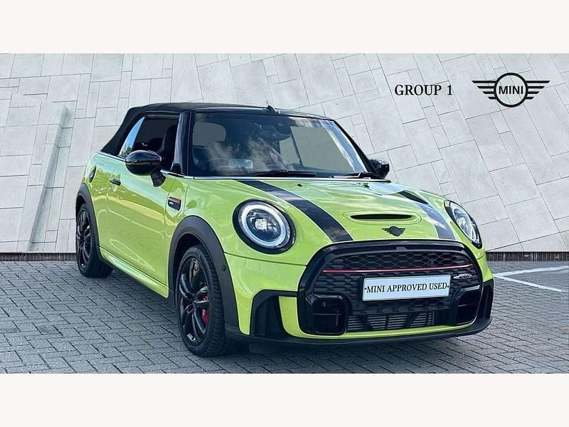 Yellow Used 2024 Mini John Cooper Works Cabriolet Premium Plus Cabriolet | £31,495 (Fair price) - Image 1/4