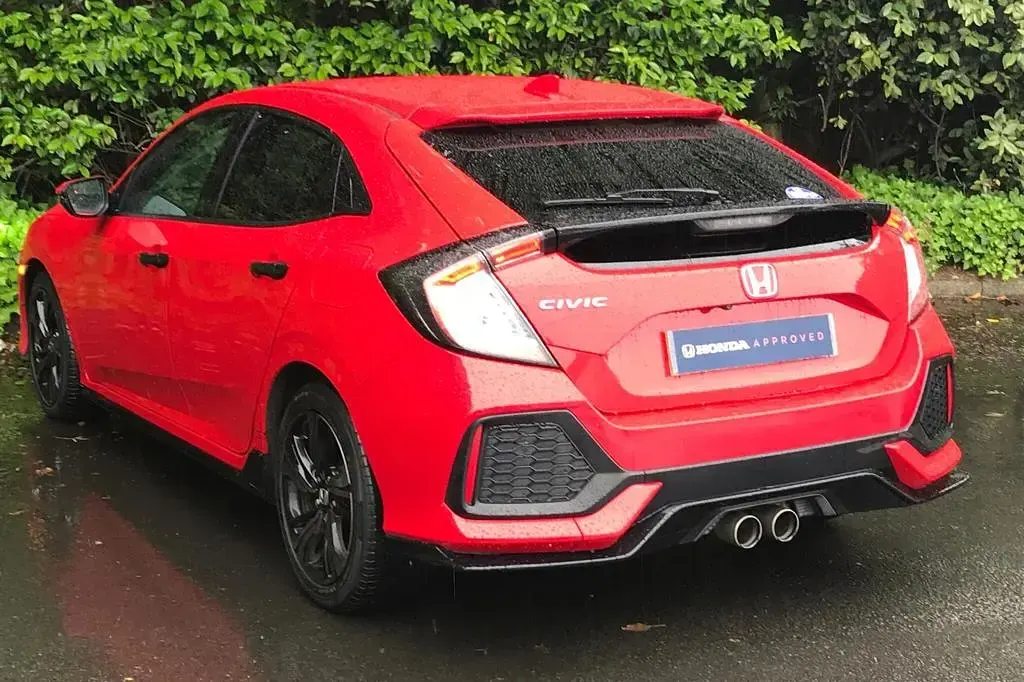 Used Honda Civic Sport 2018 Red Hatchback