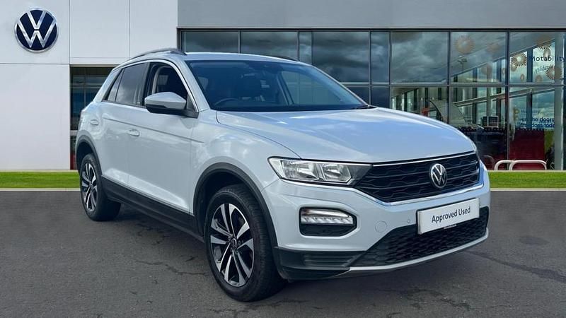 White silver Used 2021 VW T-Roc United SUV | £18,805 (A bit pricey) - Image 1/1