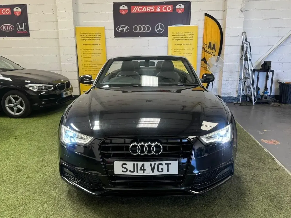 Used Audi A5 Cabriolet S-Line 177 HP (130 kW) 2014 Black Cabriolet