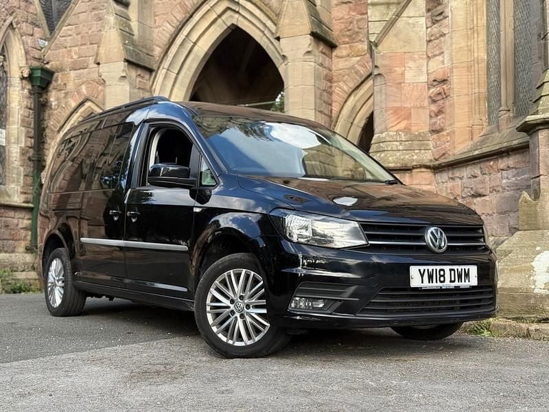 Black Used 2018 VW Caddy Maxi MPV | £9,495 (Fair price) - Image 1/4