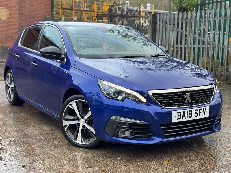Blue Used 2018 Peugeot 308 GT-line Hatchback | £7,995 (Fair price) - Image 1/4