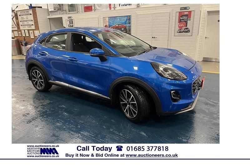 Blue Used 2020 Ford Puma Titanium Hatchback | £10,580 (Super price) - Image 1/4