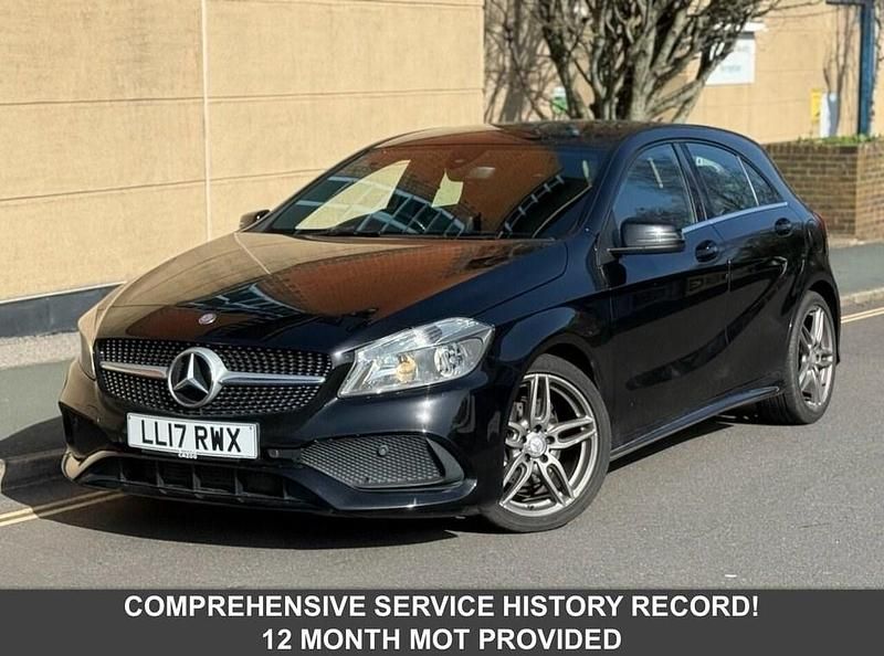 Used Mercedes A200 AMG line 136 HP (100 kW) 2017 Black Hatchback