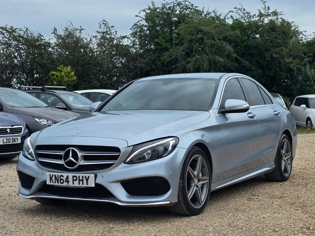 Used Mercedes C250 AMG line 204 HP (150 kW) 2014 Silver Sedan